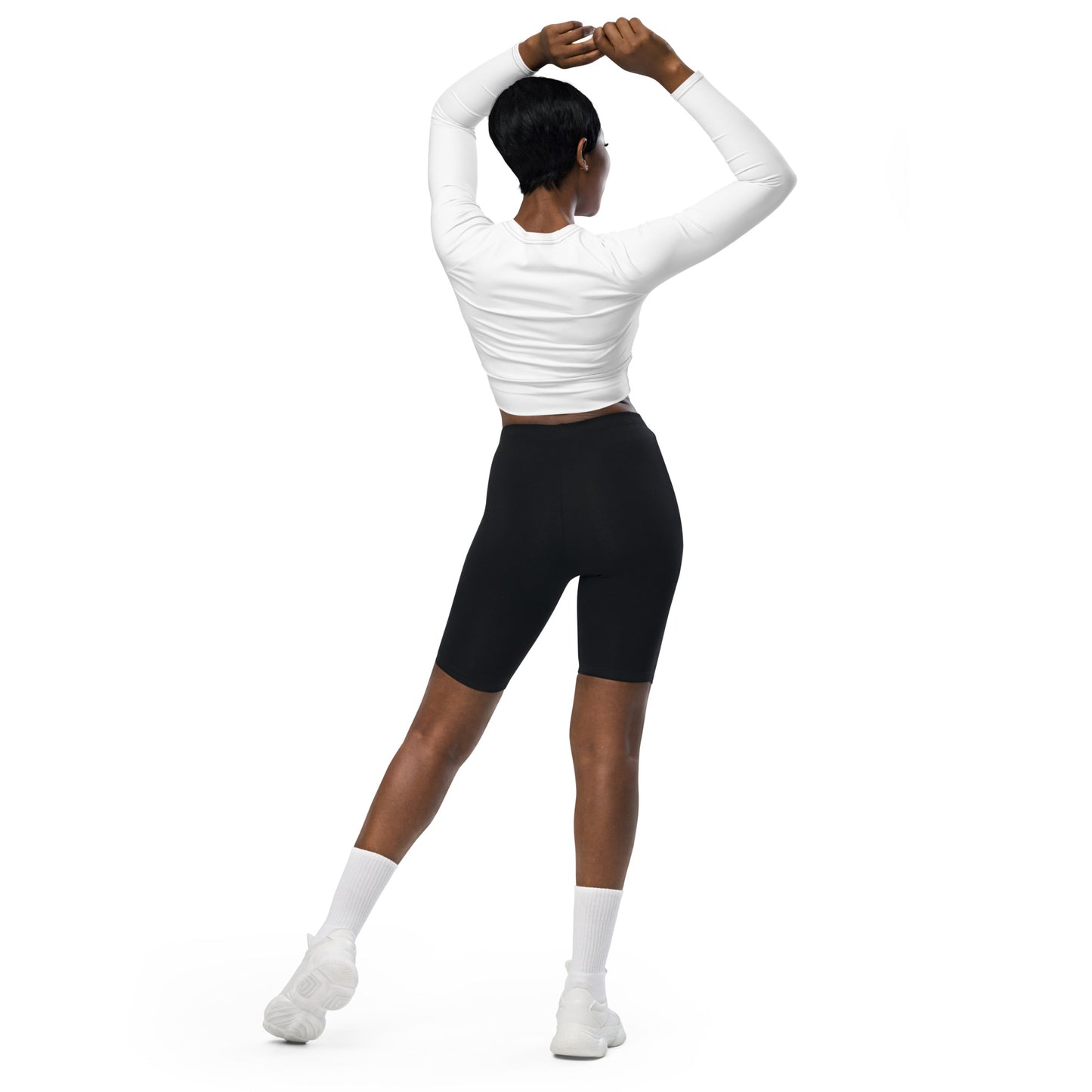Crop top W Logo Recycled long-sleeve