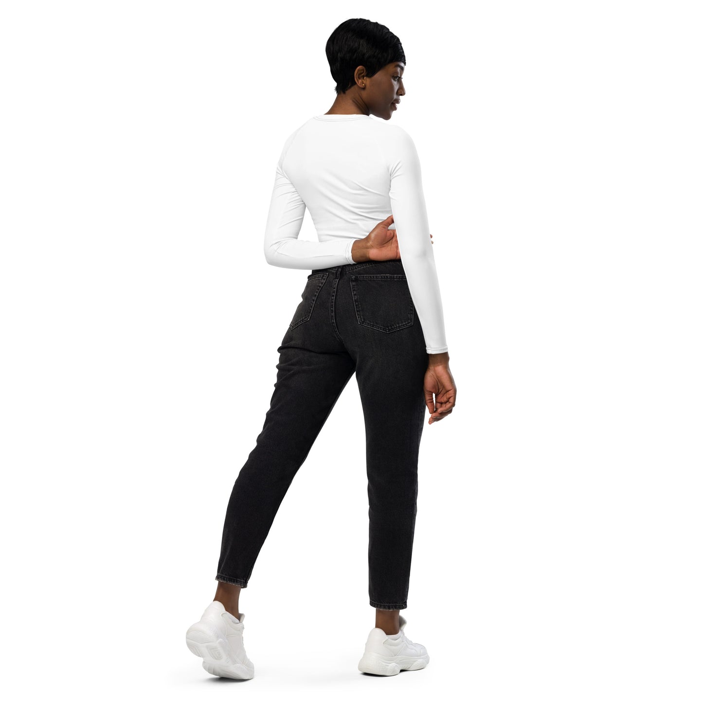 Crop top W Logo Recycled long-sleeve