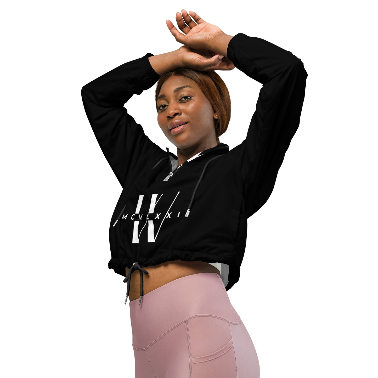 Black W Women’s cropped windbreaker