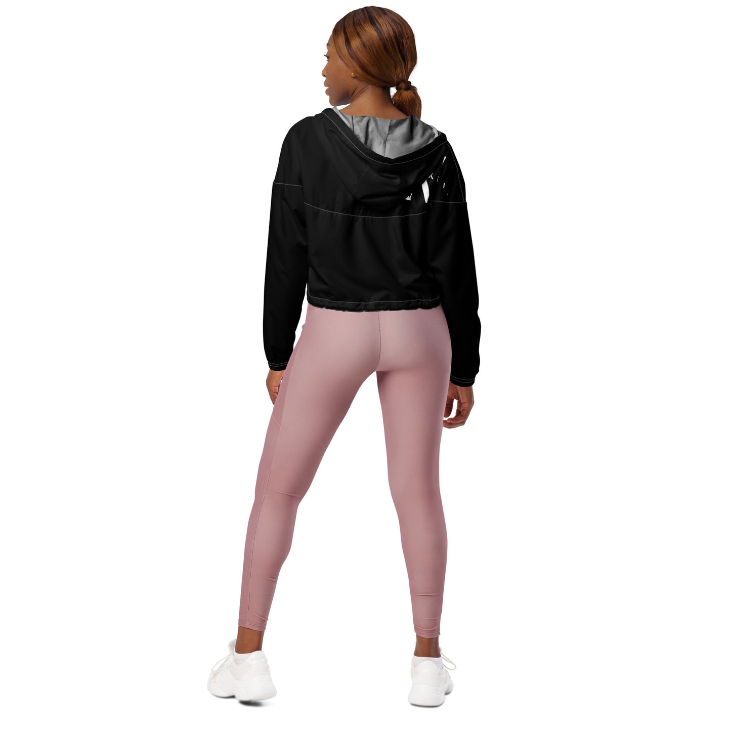 Black W Women’s cropped windbreaker