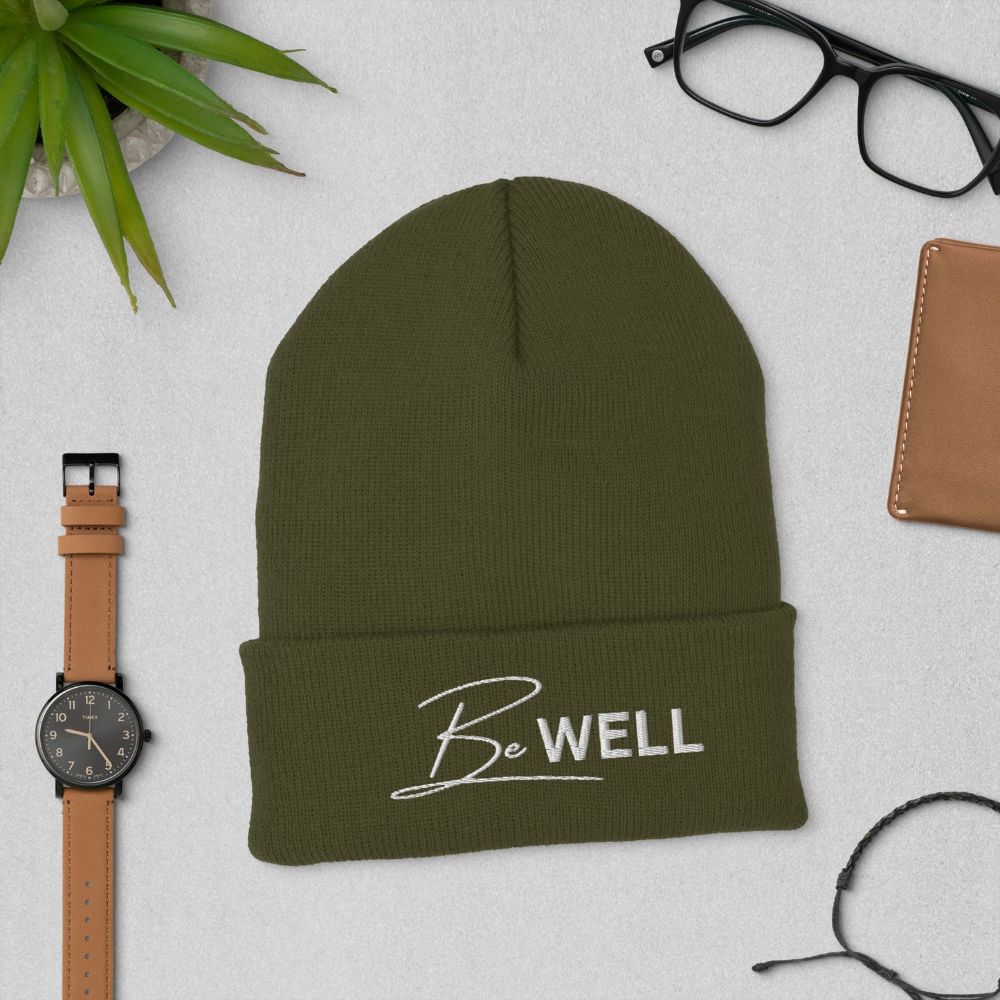 Cuffed BE WELL Beanie
