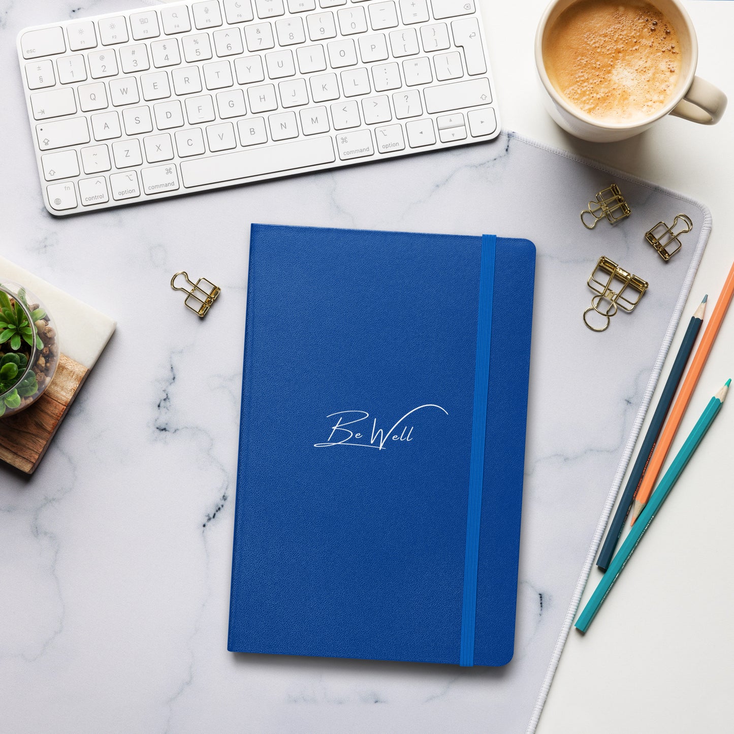 BE WELL Hardcover bound notebook
