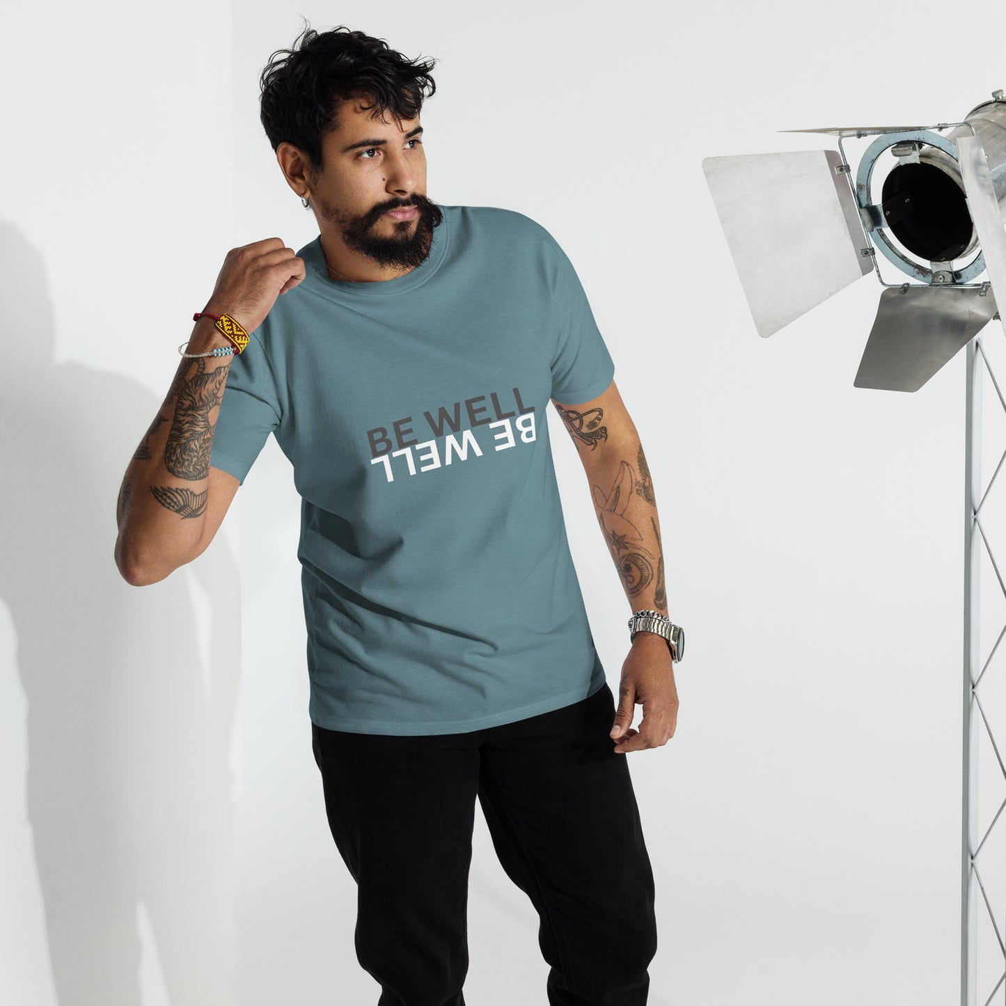 BE WELL Men’s premium heavyweight tee