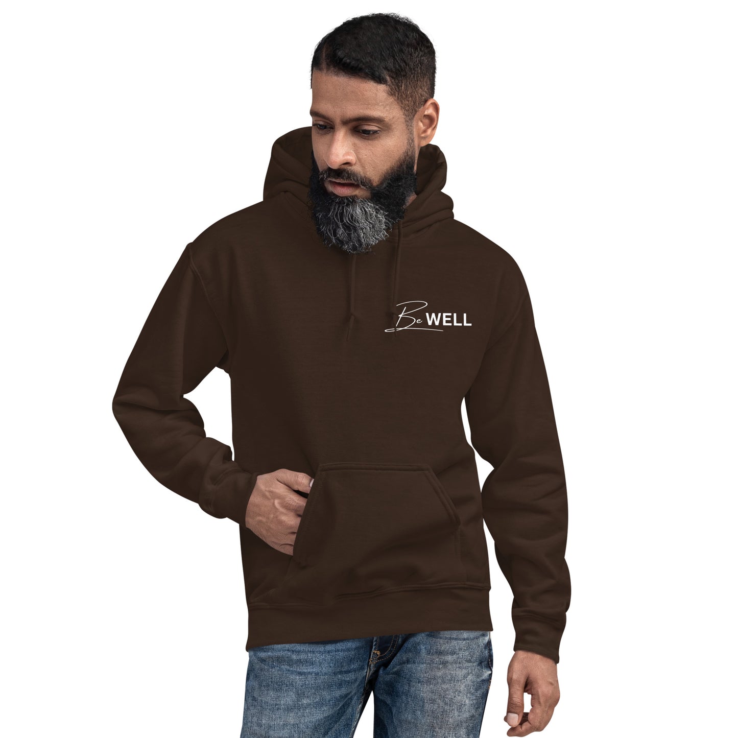 Unisex BE WELL Corner Small Logo Hoodie