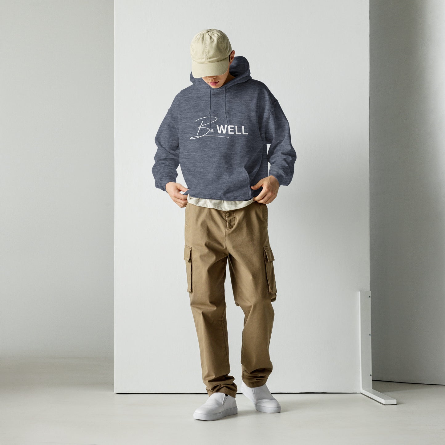 A Unisex BE WELL 1/2 Script Hoodie