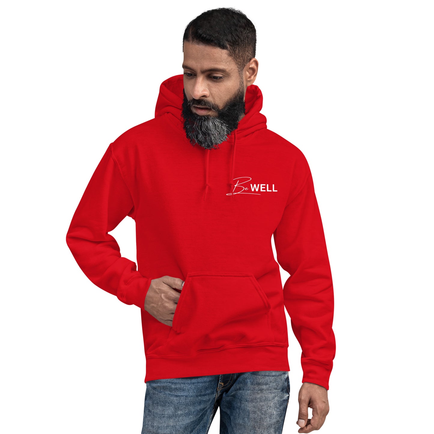 Unisex BE WELL Corner Small Logo Hoodie