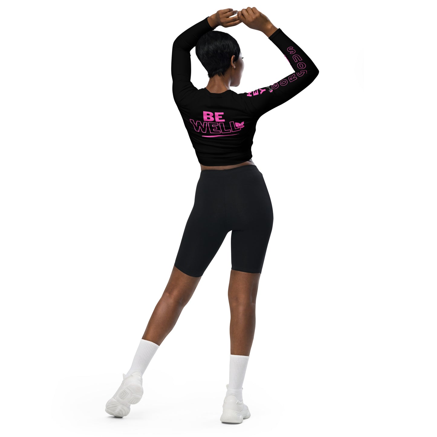 GORGEOUS Recycled long-sleeve crop top