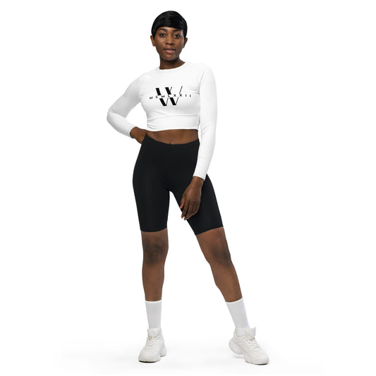 Crop top W Logo Recycled long-sleeve