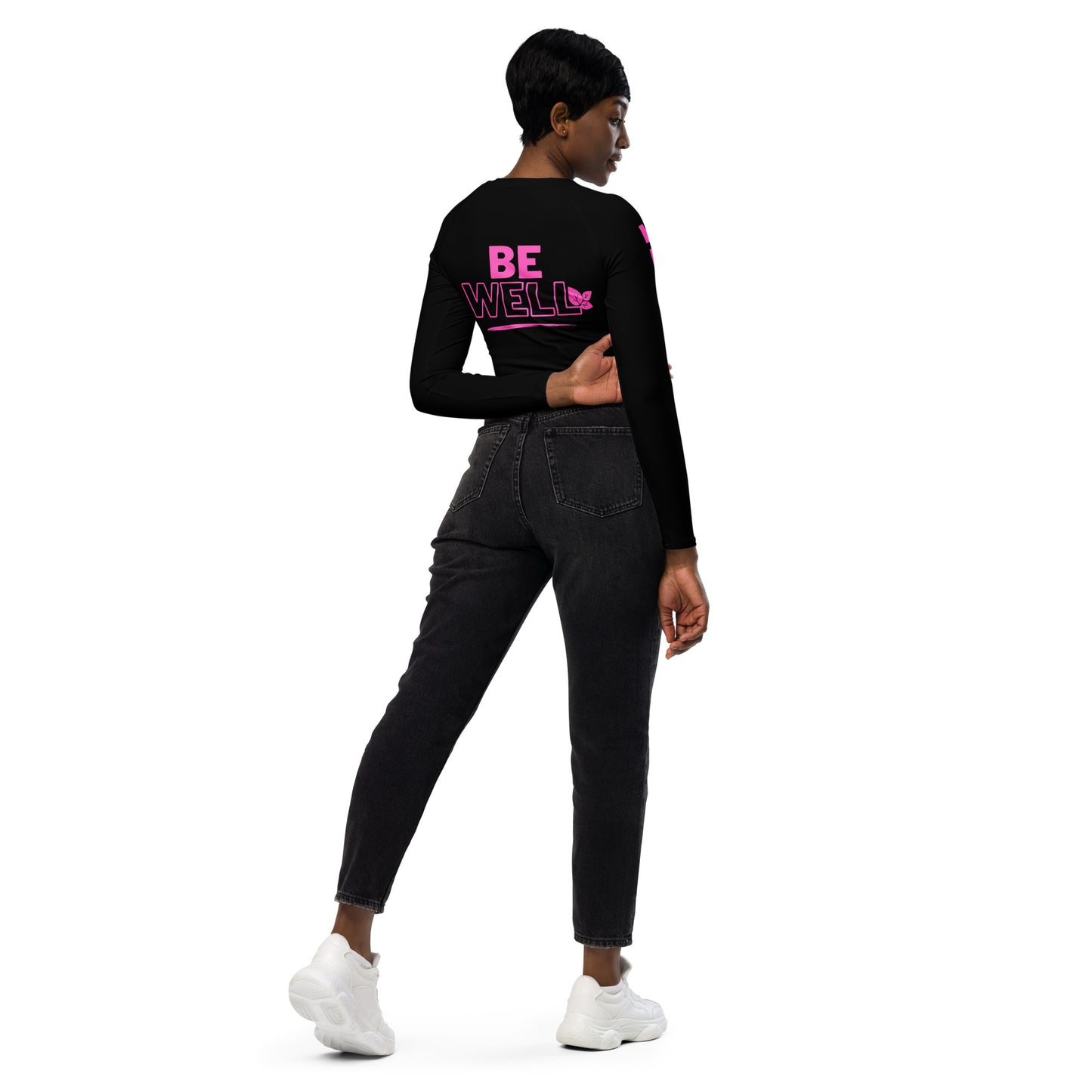 GORGEOUS Recycled long-sleeve crop top