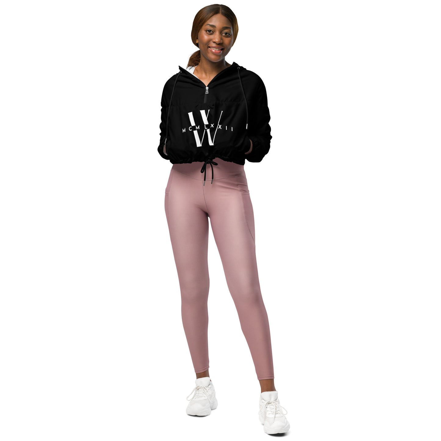 Black W Women’s cropped windbreaker