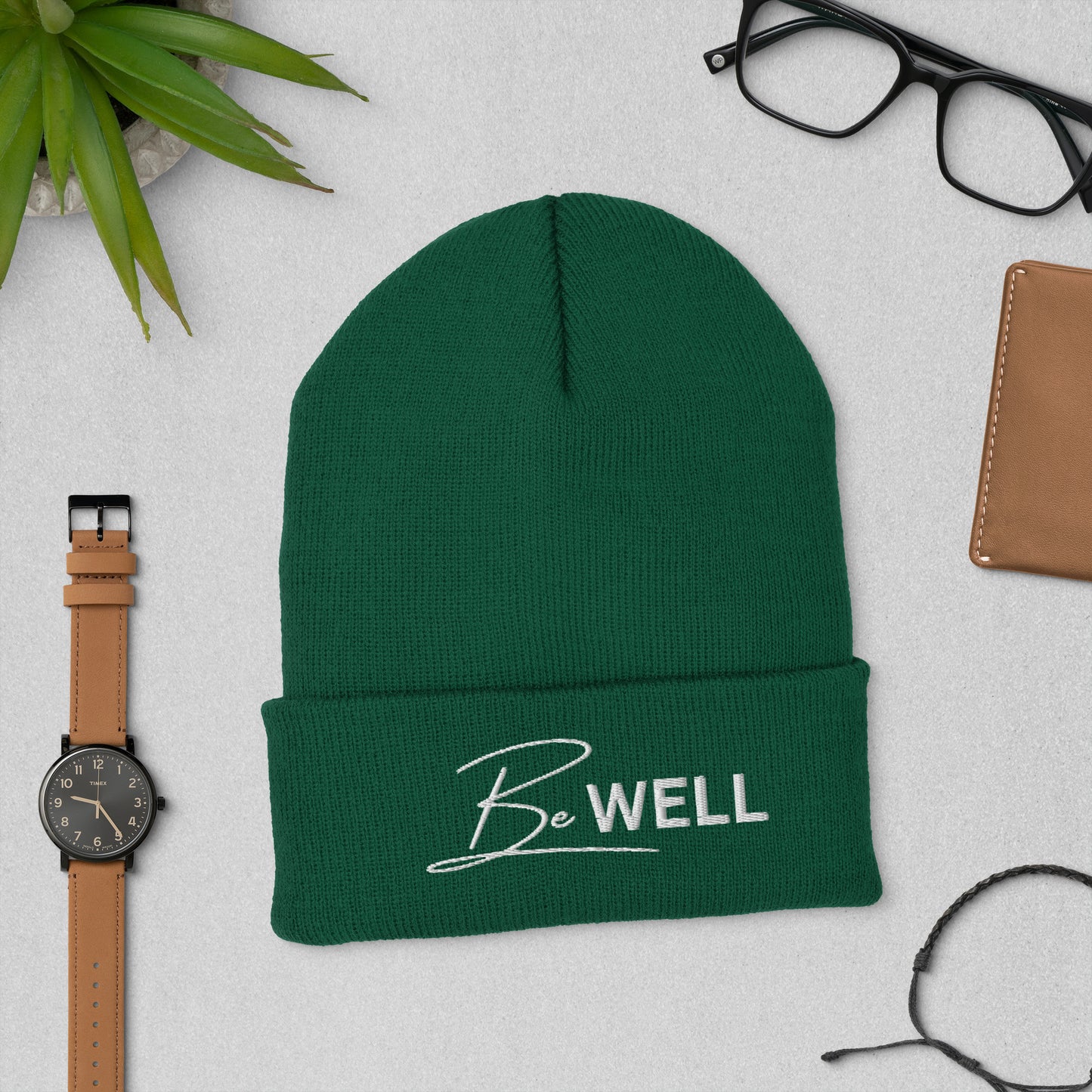Cuffed BE WELL Beanie