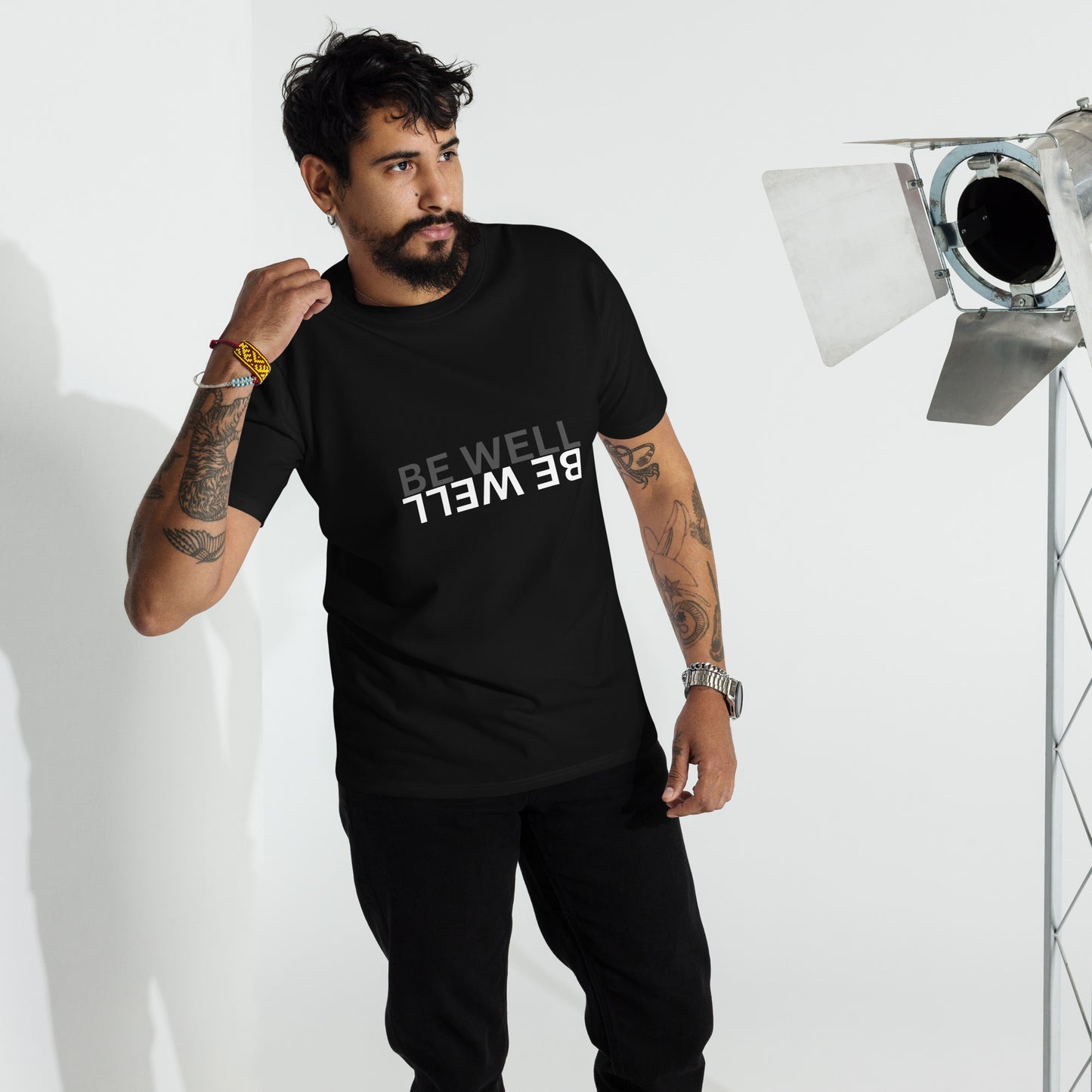 BE WELL Men’s premium heavyweight tee
