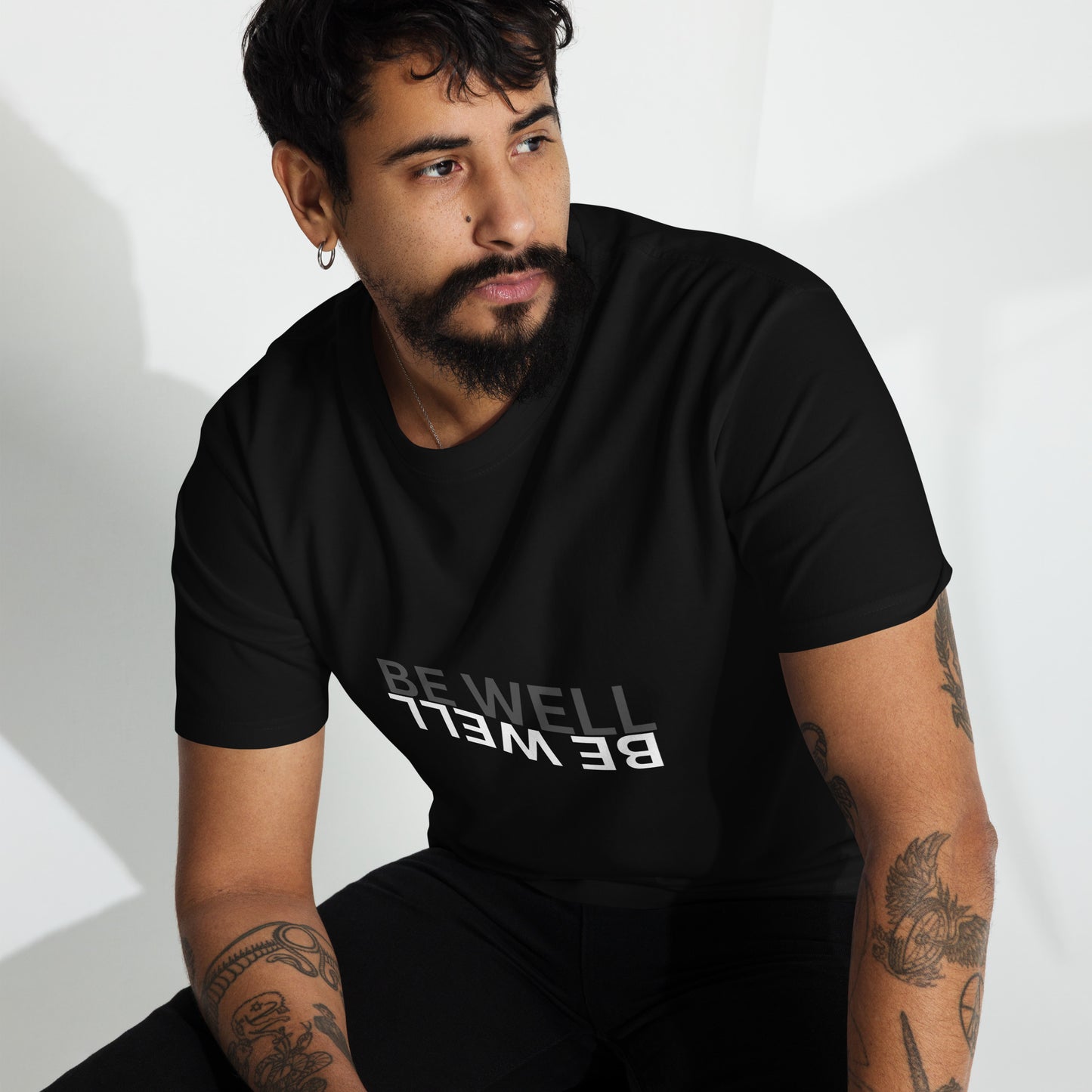 BE WELL Men’s premium heavyweight tee