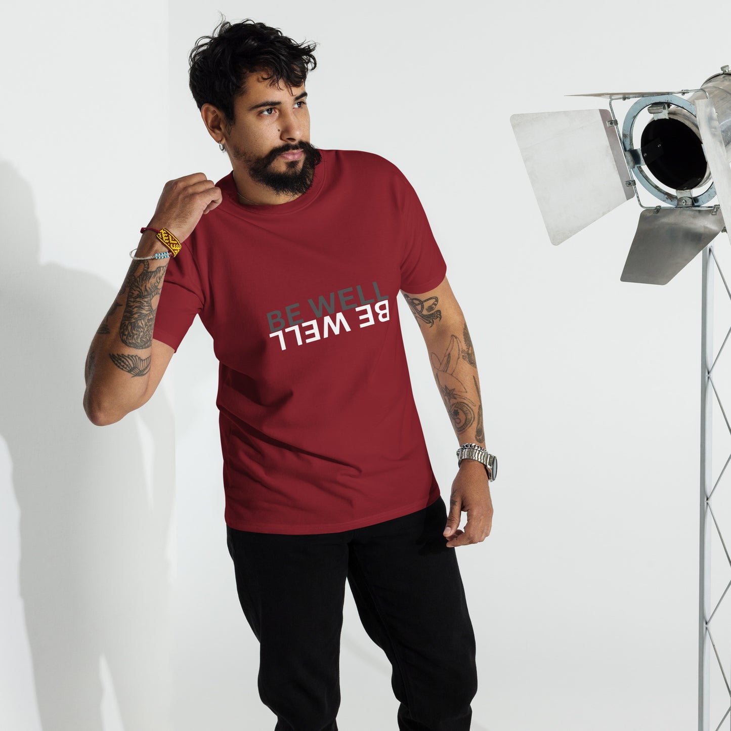 BE WELL Men’s premium heavyweight tee