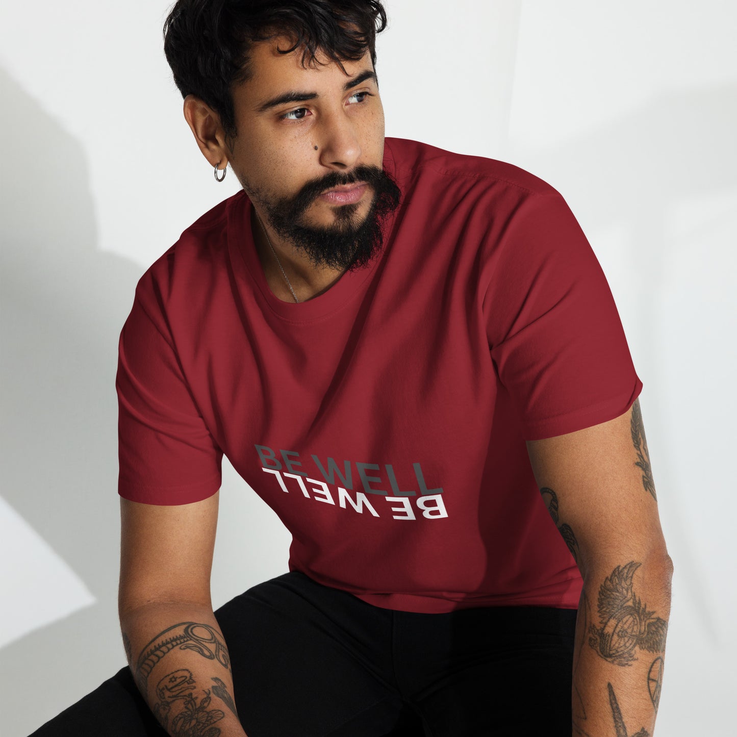 BE WELL Men’s premium heavyweight tee