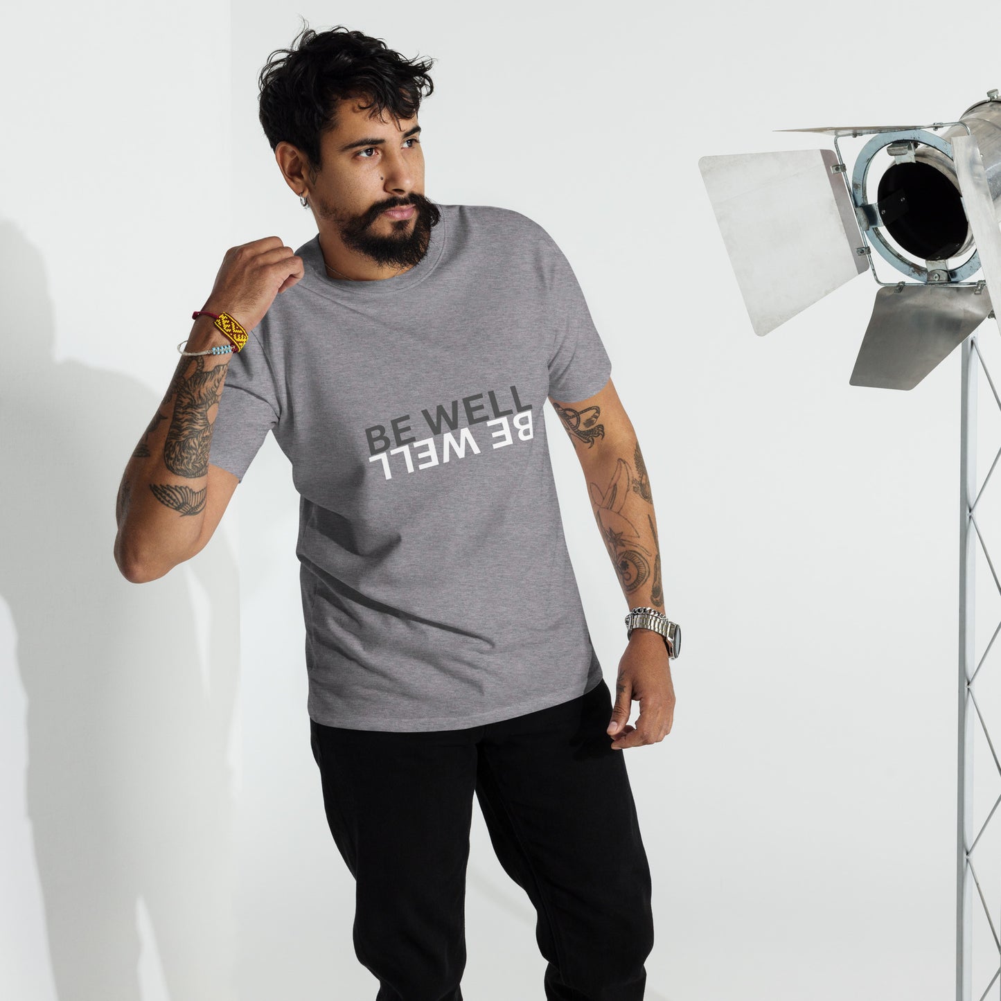 BE WELL Men’s premium heavyweight tee