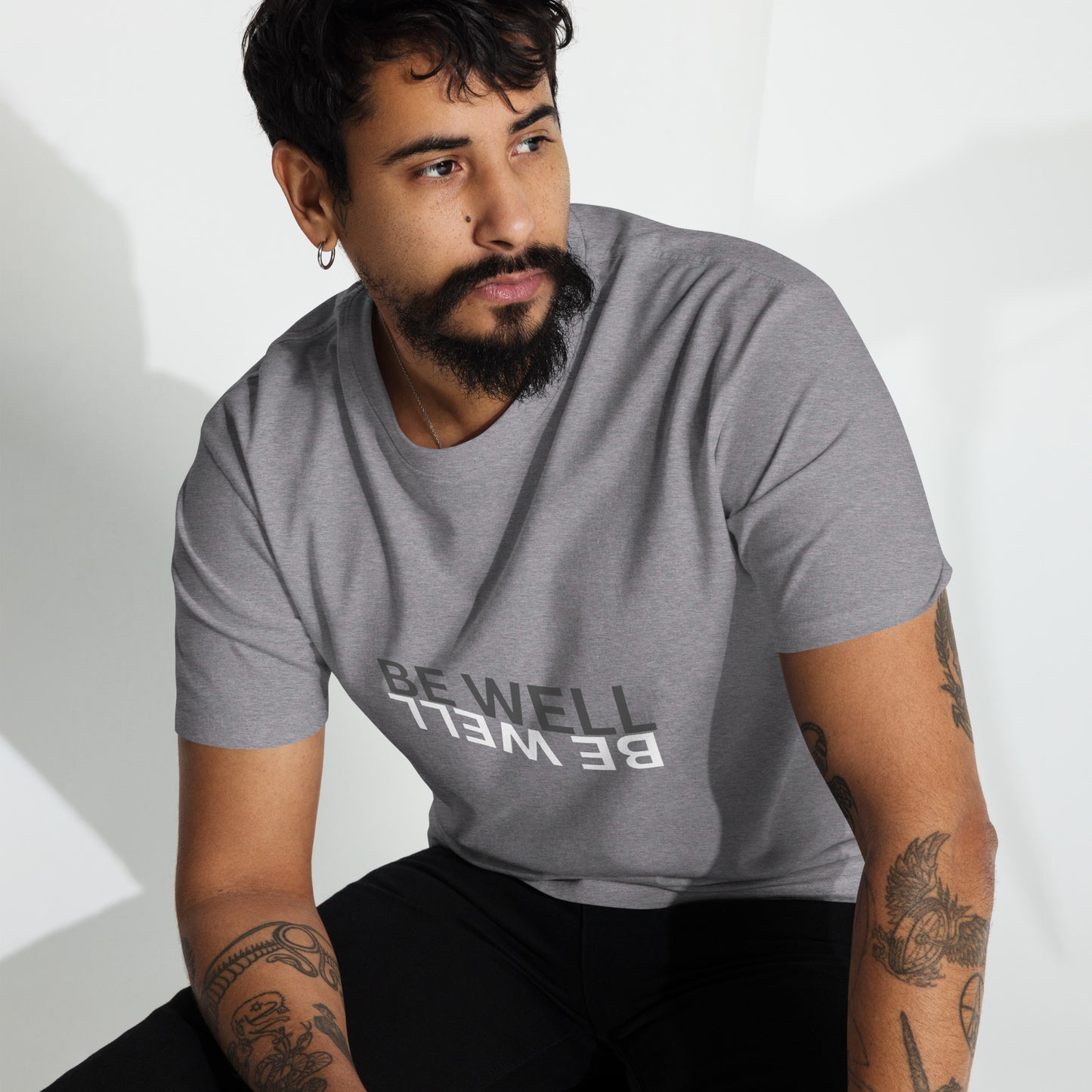 BE WELL Men’s premium heavyweight tee