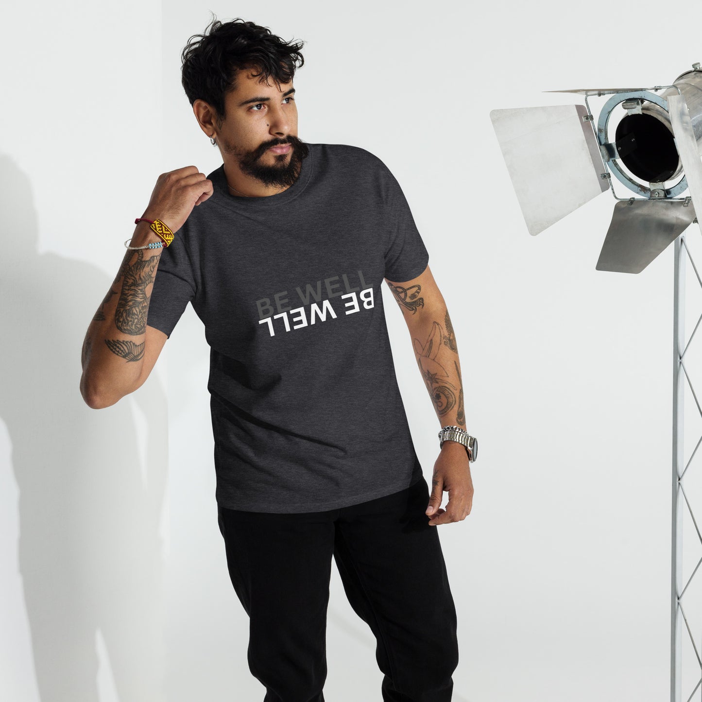 BE WELL Men’s premium heavyweight tee