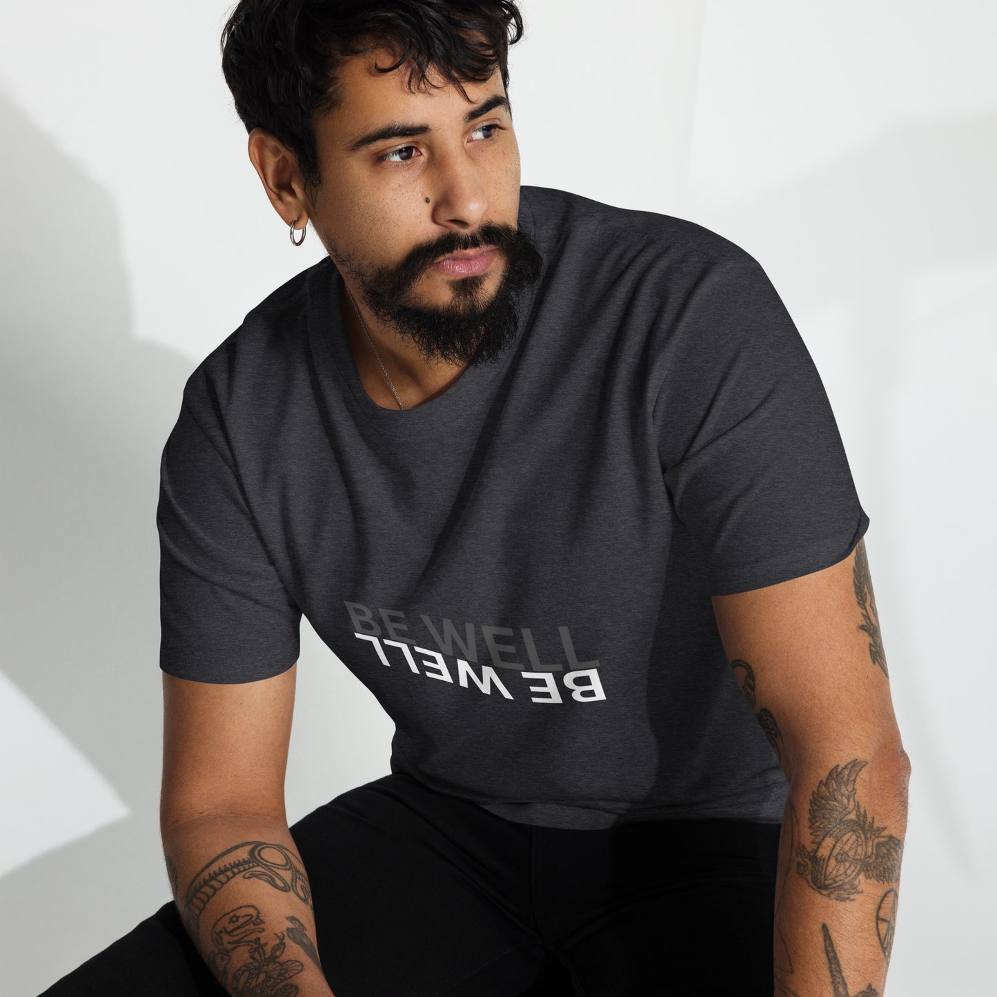 BE WELL Men’s premium heavyweight tee