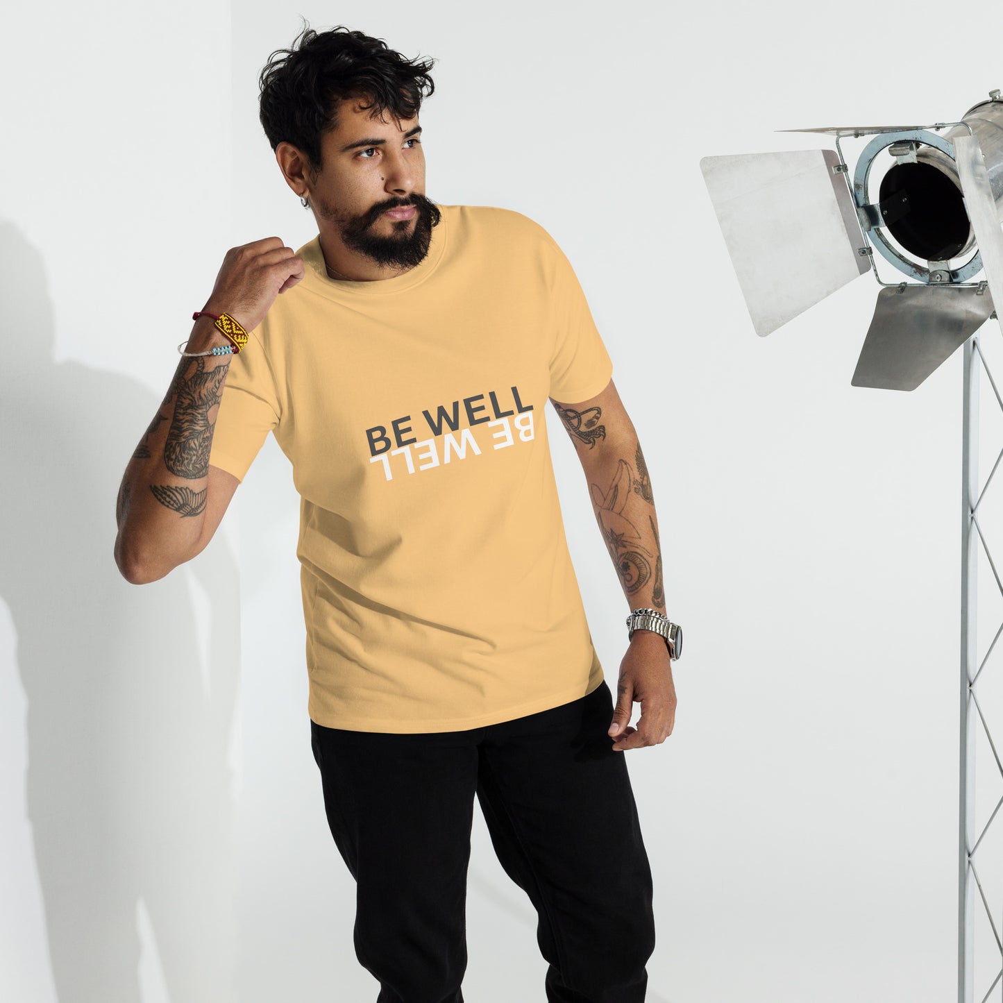 BE WELL Men’s premium heavyweight tee
