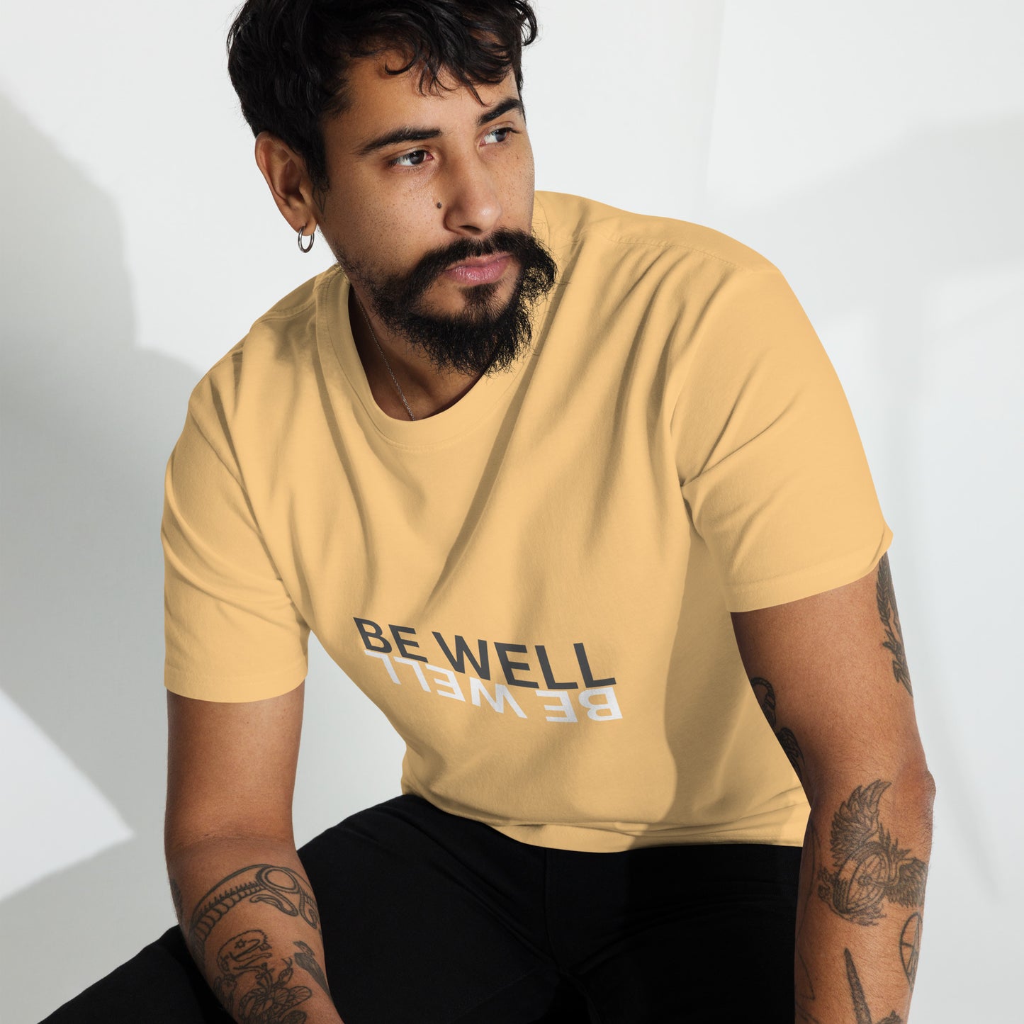 BE WELL Men’s premium heavyweight tee