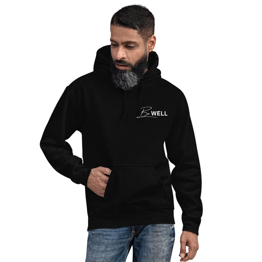Unisex BE WELL Corner Small Logo Hoodie